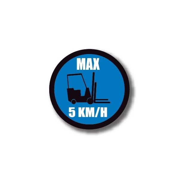 Ergomat 32in CIRCLE SIGNS - Max 5 KM/H DSV-SIGN 1024 #1716 -UEN - main